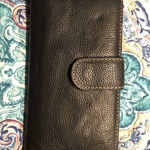 Black leather wallet